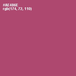 #AE486E - Hippie Pink Color Image