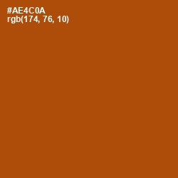 #AE4C0A - Fire Color Image