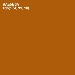 #AE5B0A - Rich Gold Color Image