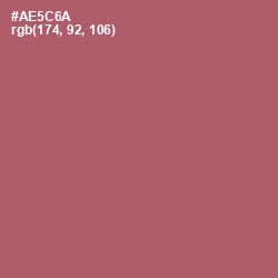 #AE5C6A - Cadillac Color Image