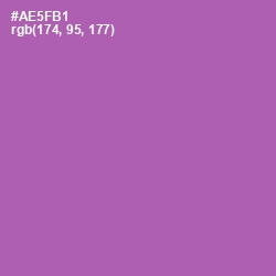 #AE5FB1 - Wisteria Color Image