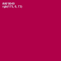 #AF0049 - Jazzberry Jam Color Image
