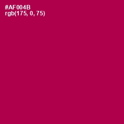 #AF004B - Jazzberry Jam Color Image