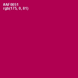 #AF0051 - Jazzberry Jam Color Image