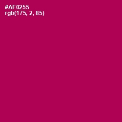 #AF0255 - Jazzberry Jam Color Image