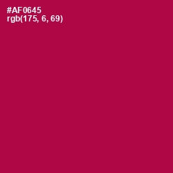 #AF0645 - Jazzberry Jam Color Image