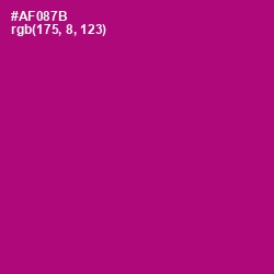 #AF087B - Flirt Color Image