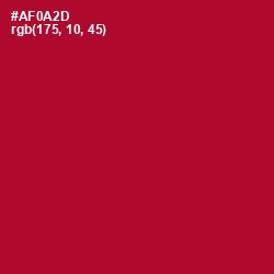 #AF0A2D - Shiraz Color Image