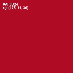 #AF0B24 - Shiraz Color Image