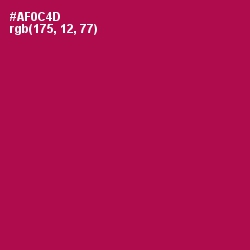 #AF0C4D - Jazzberry Jam Color Image
