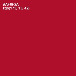 #AF0F2A - Shiraz Color Image