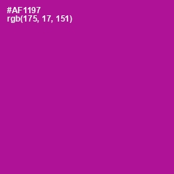 #AF1197 - Violet Eggplant Color Image