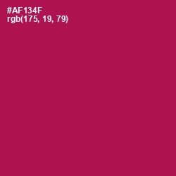 #AF134F - Jazzberry Jam Color Image