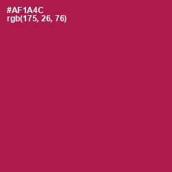 #AF1A4C - Jazzberry Jam Color Image