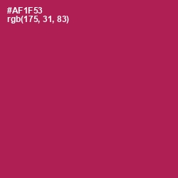 #AF1F53 - Jazzberry Jam Color Image