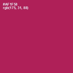 #AF1F58 - Jazzberry Jam Color Image