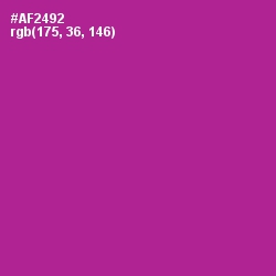 #AF2492 - Medium Red Violet Color Image
