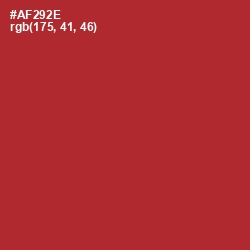 #AF292E - Mexican Red Color Image