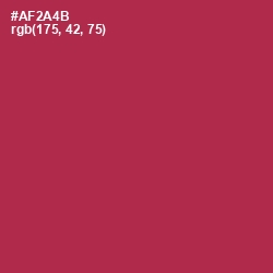 #AF2A4B - Night Shadz Color Image