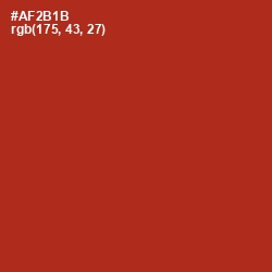 #AF2B1B - Tabasco Color Image