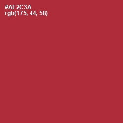 #AF2C3A - Well Read Color Image