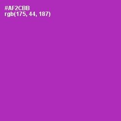 #AF2CBB - Violet Eggplant Color Image