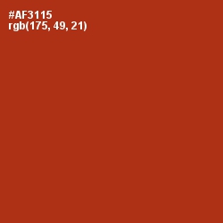 #AF3115 - Tabasco Color Image