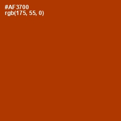 #AF3700 - Tabasco Color Image