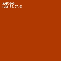 #AF3900 - Tabasco Color Image