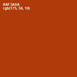 #AF3A0A - Tabasco Color Image