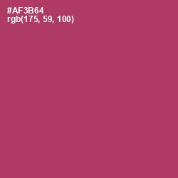 #AF3B64 - Rouge Color Image