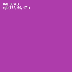 #AF3CAB - Medium Red Violet Color Image