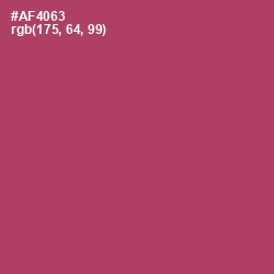 #AF4063 - Hippie Pink Color Image