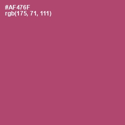 #AF476F - Hippie Pink Color Image