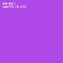 #AF48E7 - Amethyst Color Image