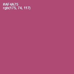 #AF4A75 - Cadillac Color Image