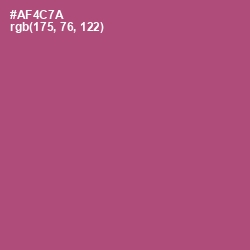 #AF4C7A - Cadillac Color Image