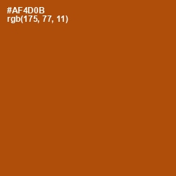 #AF4D0B - Fire Color Image