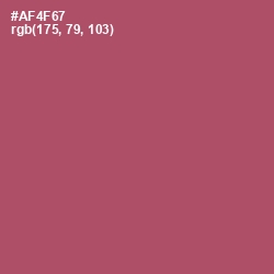 #AF4F67 - Hippie Pink Color Image