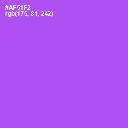 #AF51F2 - Medium Purple Color Image