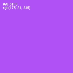 #AF51F5 - Medium Purple Color Image