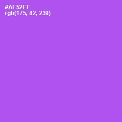#AF52EF - Medium Purple Color Image