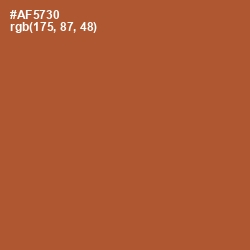 #AF5730 - Brown Rust Color Image