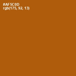 #AF5C0D - Rich Gold Color Image