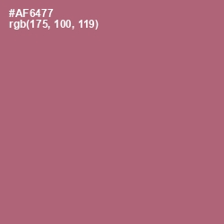 #AF6477 - Coral Tree Color Image