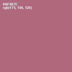 #AF687E - Coral Tree Color Image