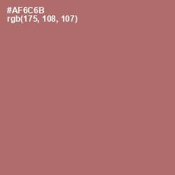 #AF6C6B - Coral Tree Color Image