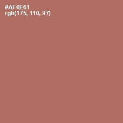 #AF6E61 - Coral Tree Color Image