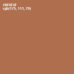 #AF6F4F - Cape Palliser Color Image