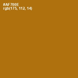 #AF700E - Buttered Rum Color Image